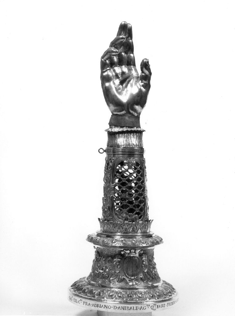 reliquiario antropomorfo - a braccio, opera isolata - bottega toscana (sec. XVII)