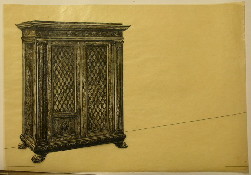 Libreria (disegno) - ambito pisano (secondo quarto sec. XX)