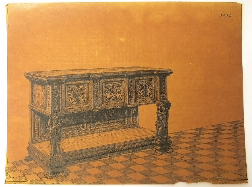 Credenza (disegno) - ambito pisano (secondo quarto sec. XX)