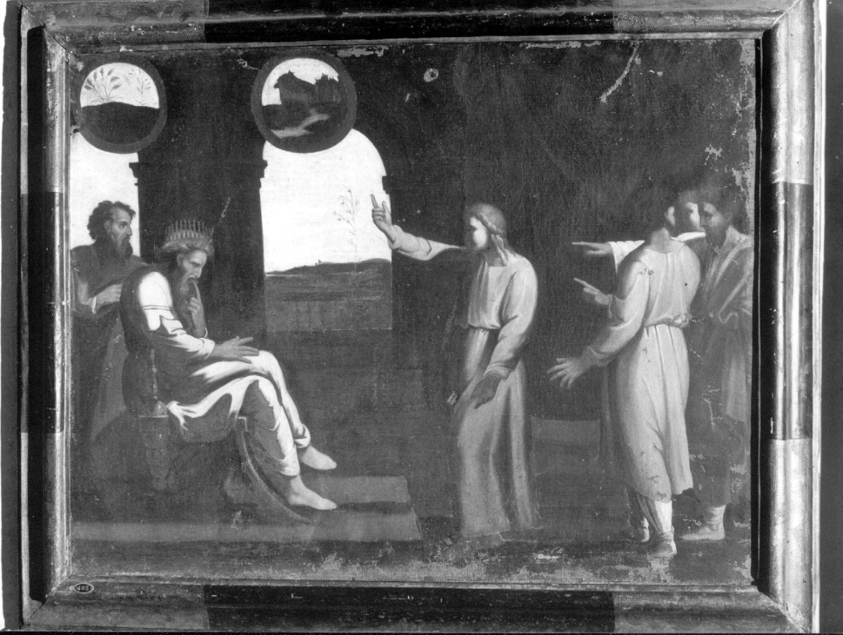 Giuseppe interpreta i sogni del faraone (dipinto, opera isolata) - ambito umbro-laziale (seconda metà sec. XVI)