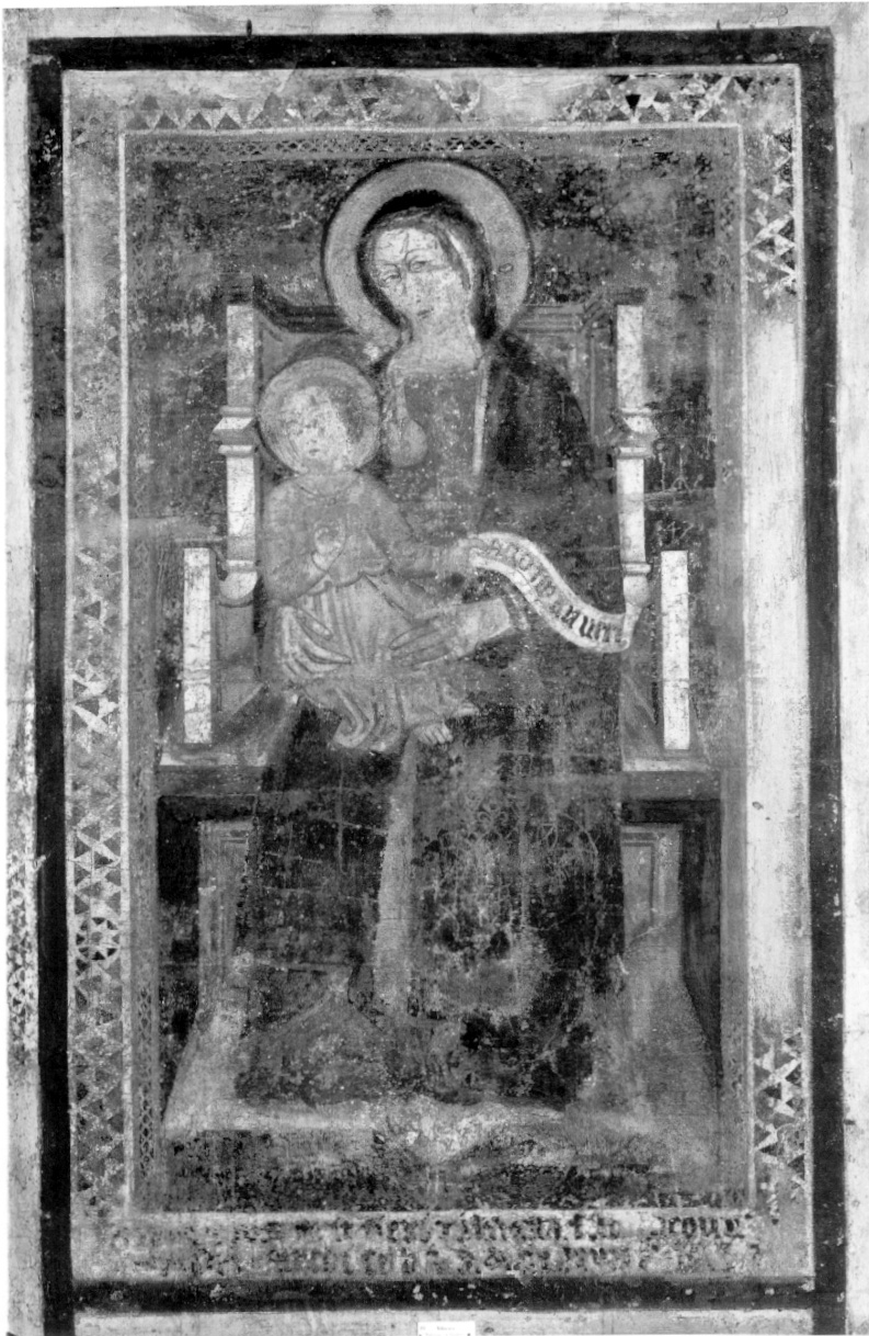 Madonna in trono con Bambino (dipinto, opera isolata) - ambito umbro-laziale (prima metà sec. XV)