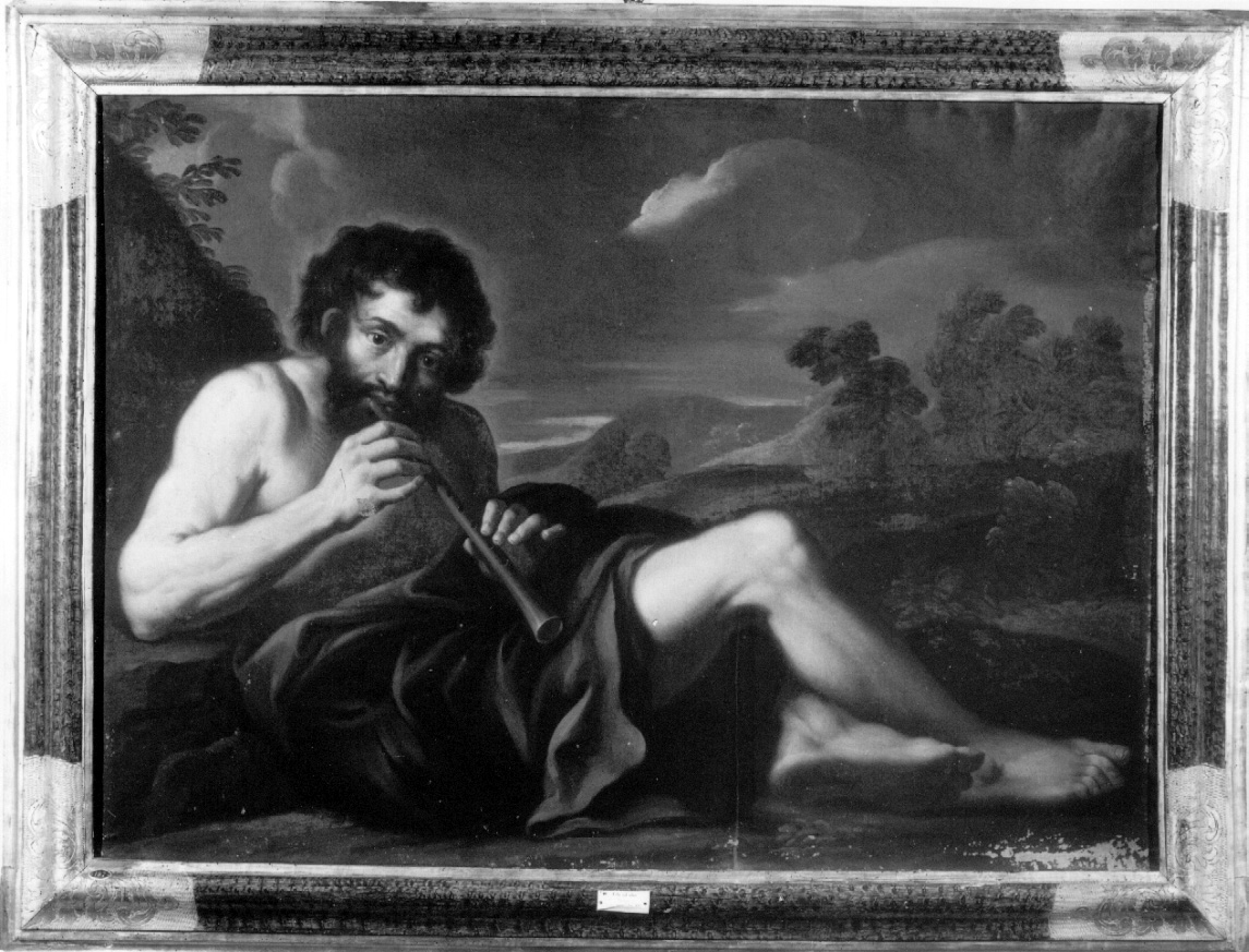 pastore con flauto (dipinto, opera isolata) di Refini Francesco (attribuito) (seconda metà sec. XVII)