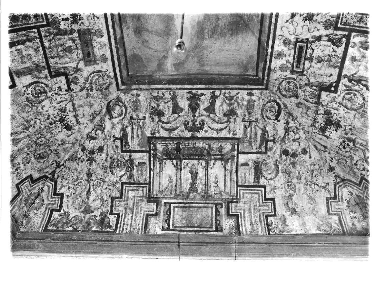 motivi decorativi a grottesche (dipinto, complesso decorativo) di Gherardi Cristoforo (bottega) (prima metà sec. XVI)