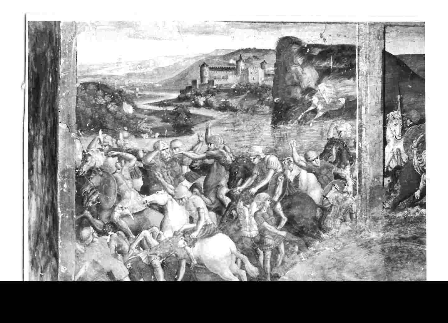 battaglia del Trasimeno (dipinto, elemento d'insieme) di Filotesio Nicola detto Cola dell'Amatrice (bottega) (prima metà sec. XVI)