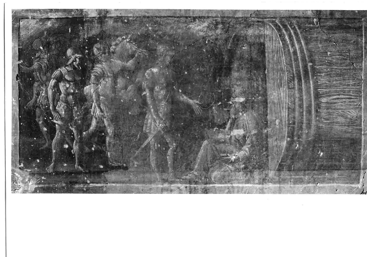 Alessandro e Diogene (dipinto, elemento d'insieme) di Filotesio Nicola detto Cola dell'Amatrice (bottega) (prima metà sec. XVI)