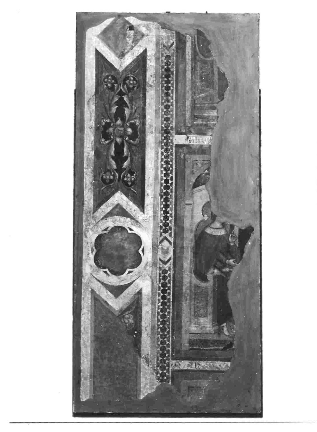 santo (dipinto, frammento) - ambito umbro (inizio sec. XV)