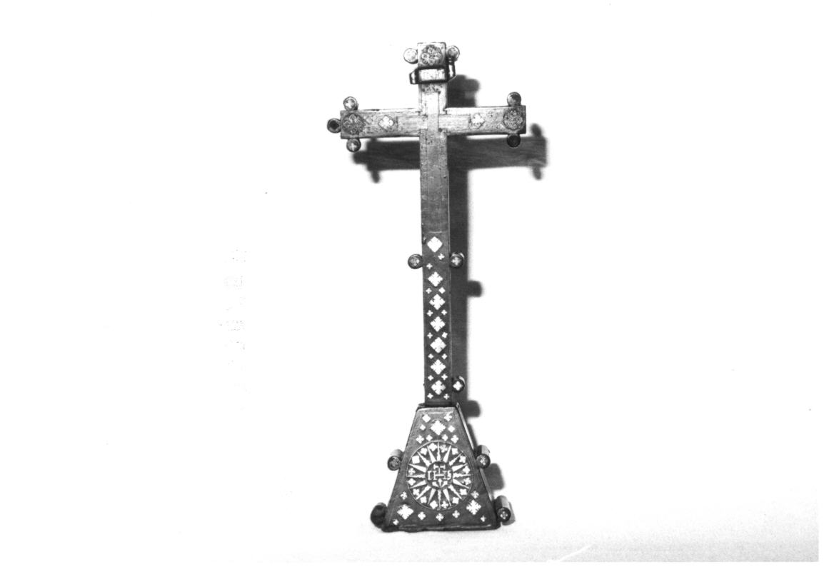 croce da tavolo - bottega italiana (sec. XV)