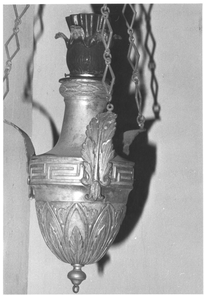 lampada pensile, serie - bottega italiana (seconda metà sec. XIX)