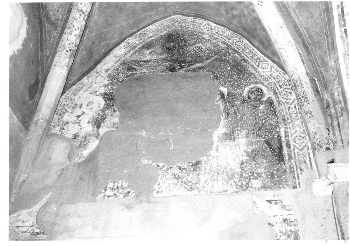 crocifissione di Cristo (dipinto, frammento) - ambito umbro (primo quarto sec. XIV)