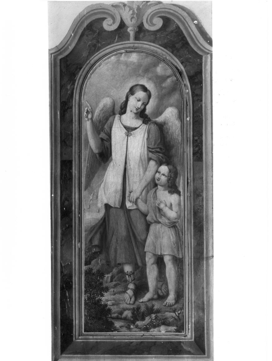 angelo custode (dipinto, pendant) di Pizzoni Benedetto (attribuito) (seconda metà sec. XIX)