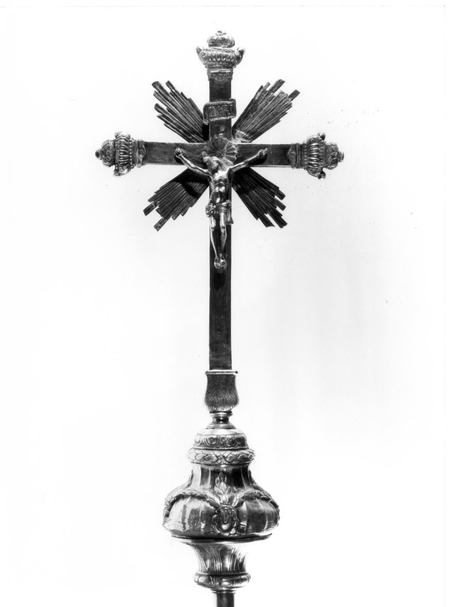 croce processionale - bottega italiana (seconda metà sec. XVIII)