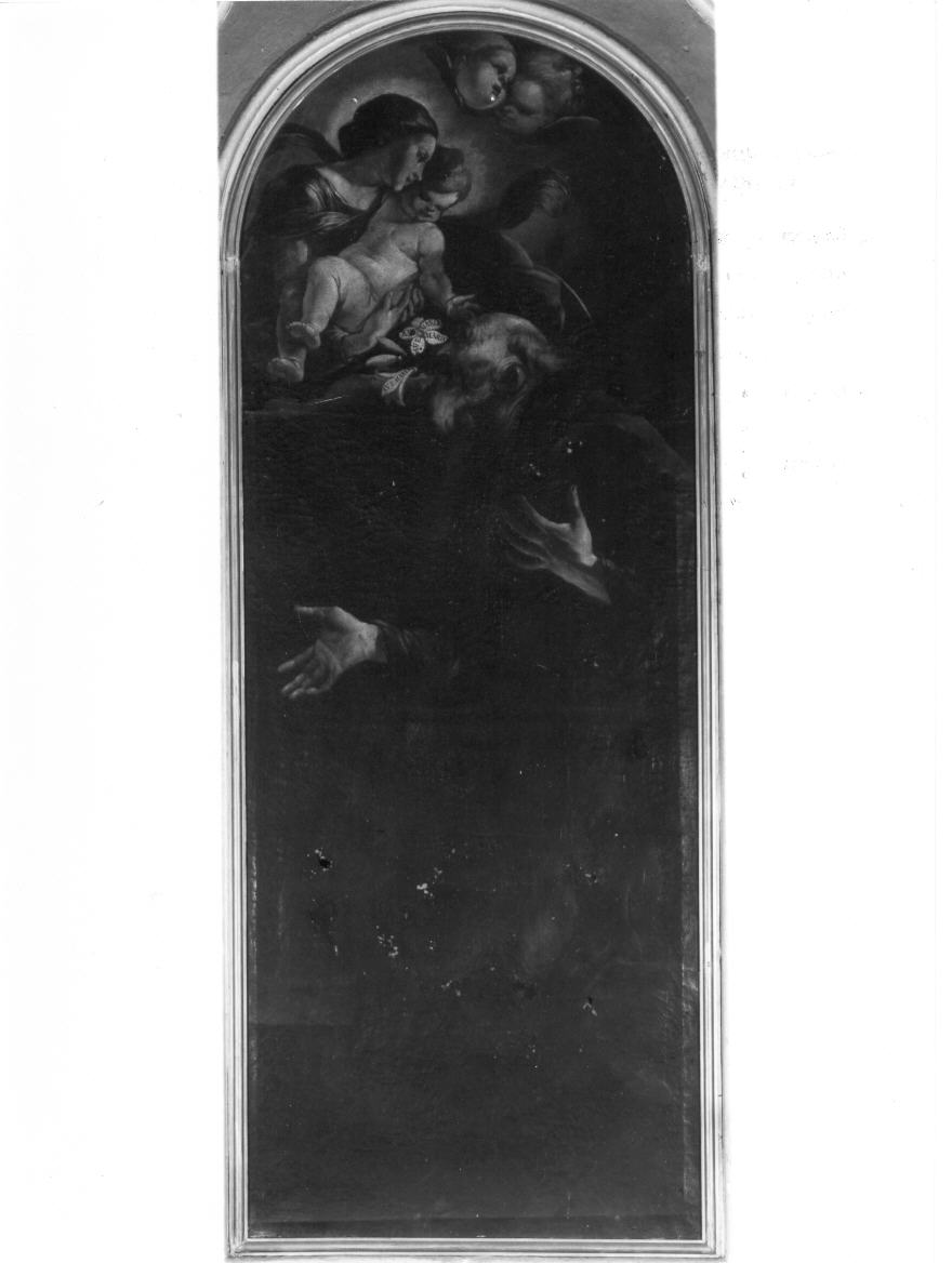 Madonna con Bambino e Sant'Alessio Falconieri (dipinto) - ambito umbro (metà sec. XVII)