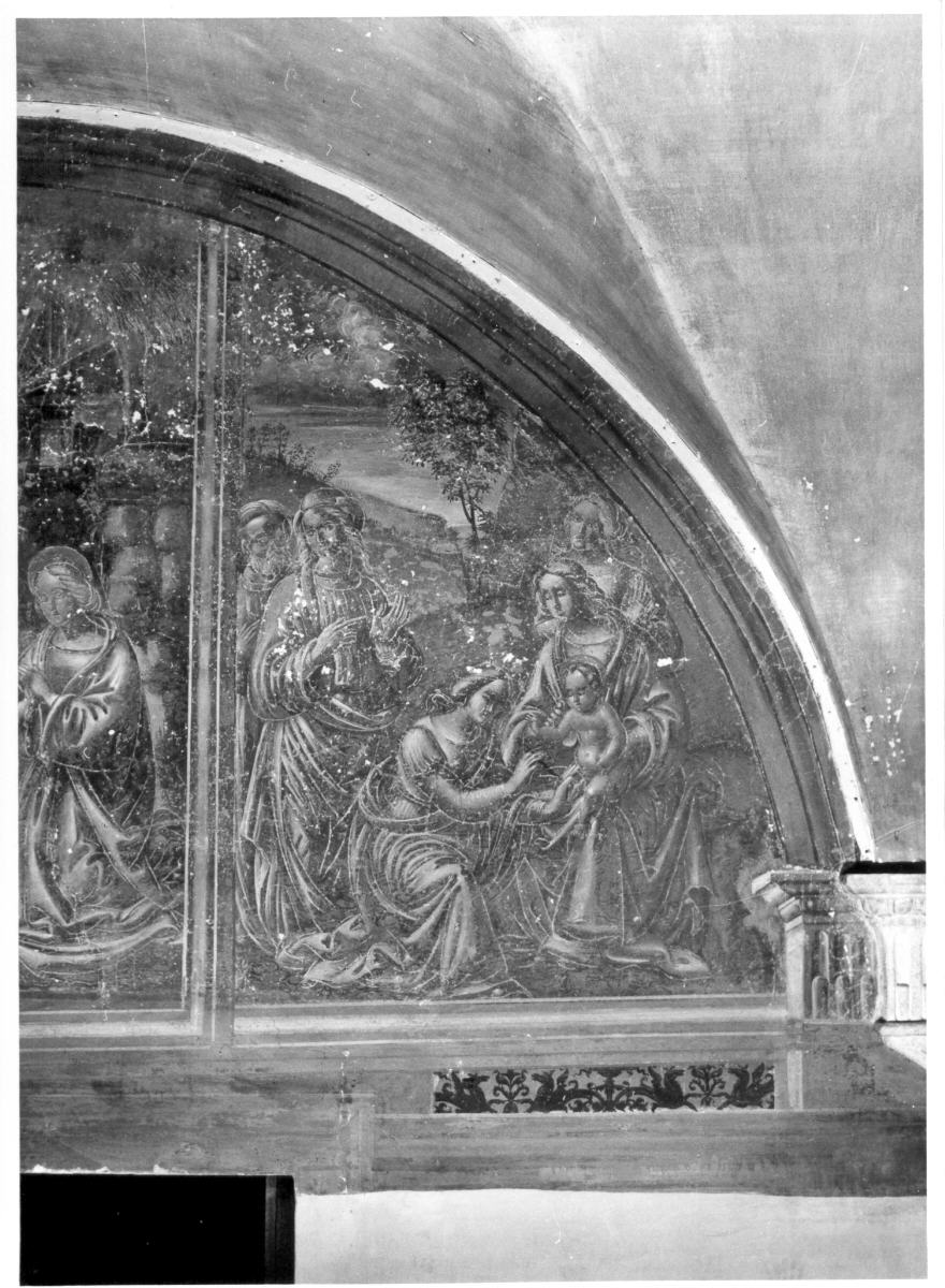 circoncisione di Gesù Bambino ad opera della Madonna (dipinto) di Muti Feliciano di Giacomo de' (attribuito) (sec. XVI)