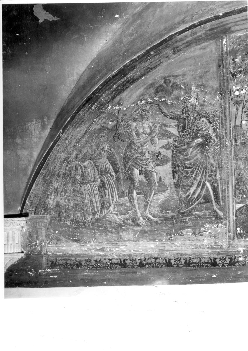 battesimo di Cristo (dipinto) di Muti Feliciano di Giacomo de' (attribuito) (sec. XVI)