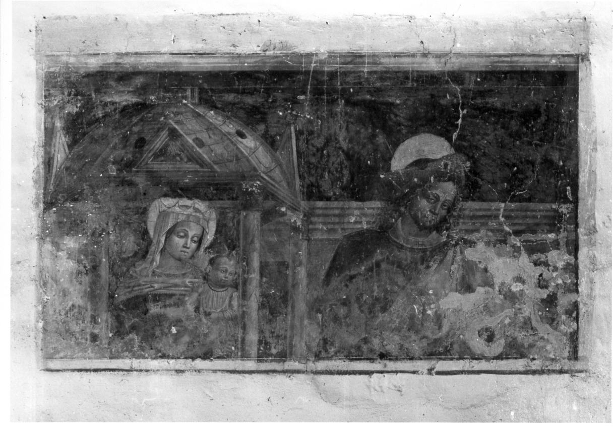Madonna di Loreto e San Rocco (dipinto) - ambito umbro (prima metà sec. XVI)