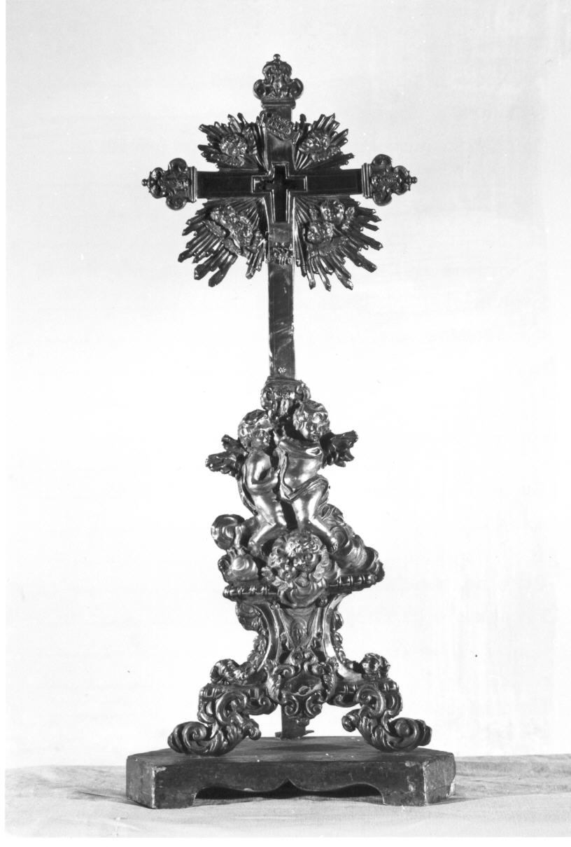 reliquiario - a croce - bottega Italia centrale (sec. XVIII)