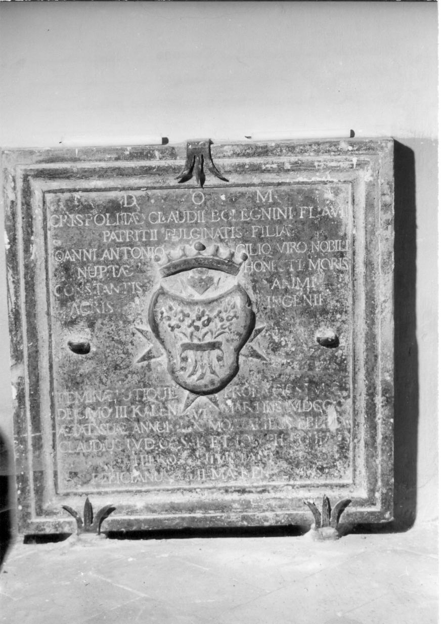 stemma (lapide tombale) - bottega umbra (sec. XVIII)