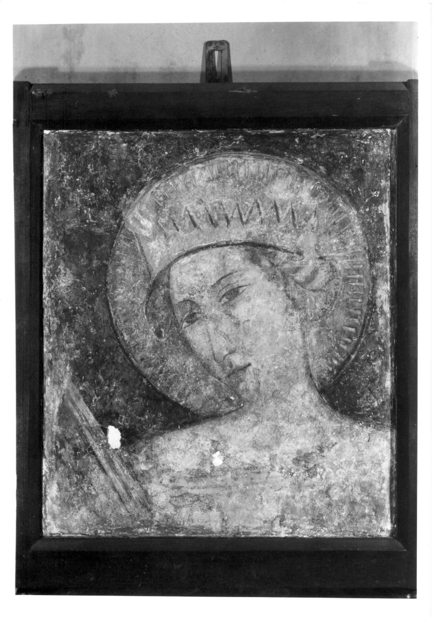 Santa Caterina d'Alessandria (dipinto, frammento) - ambito umbro (ultimo quarto sec. XIV)