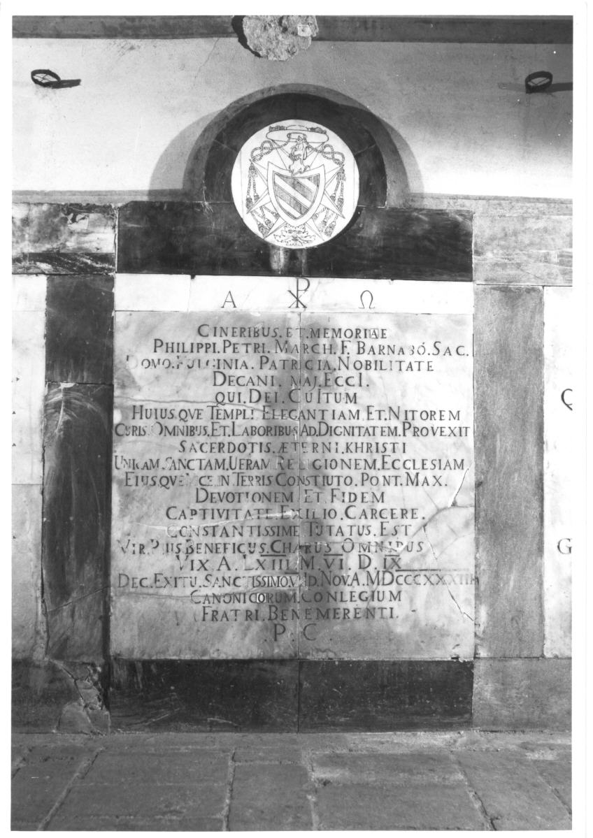 lapide tombale - bottega Italia centrale (sec. XIX, sec. XX)