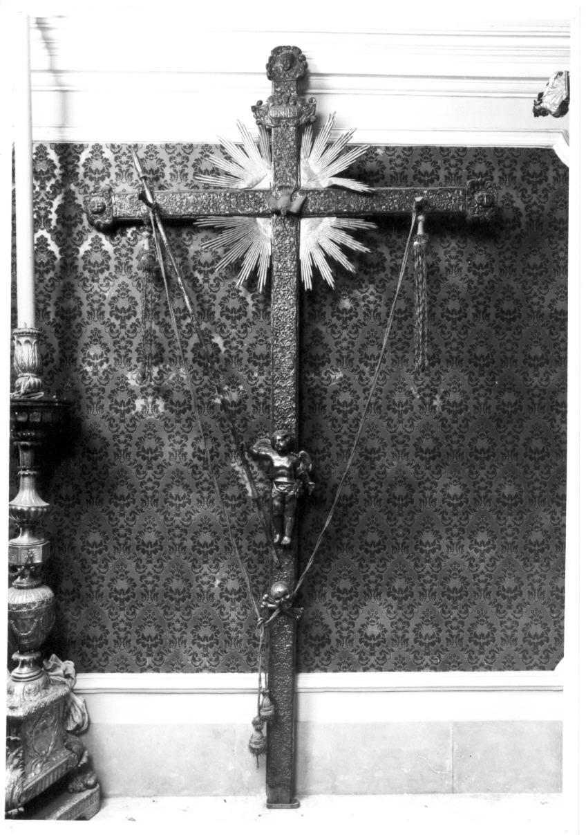 croce processionale - bottega italiana (prima metà sec. XVIII)