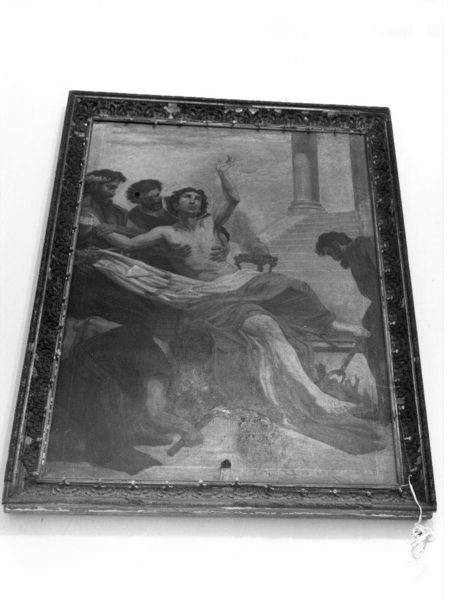 martirio di San Lorenzo (dipinto) di Sortini Gaetano (sec. XVIII)