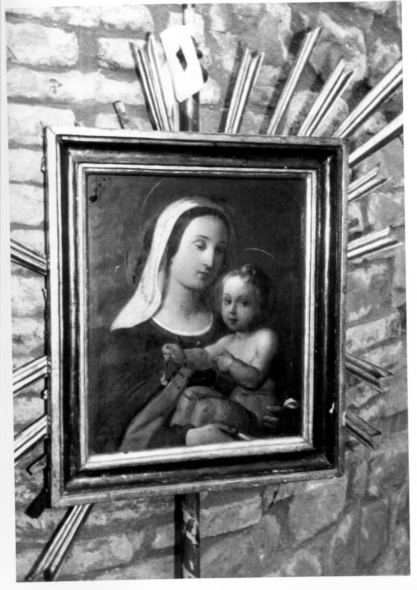 Madonna del Rosario (dipinto, elemento d'insieme) - ambito italiano (sec. XIX)