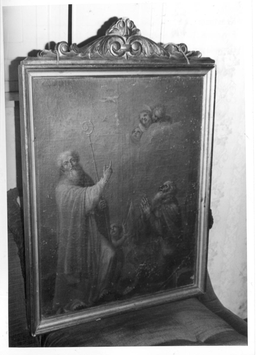 colomba dello Spirito Santo e Santi (dipinto, elemento d'insieme) - ambito umbro (sec. XVIII)