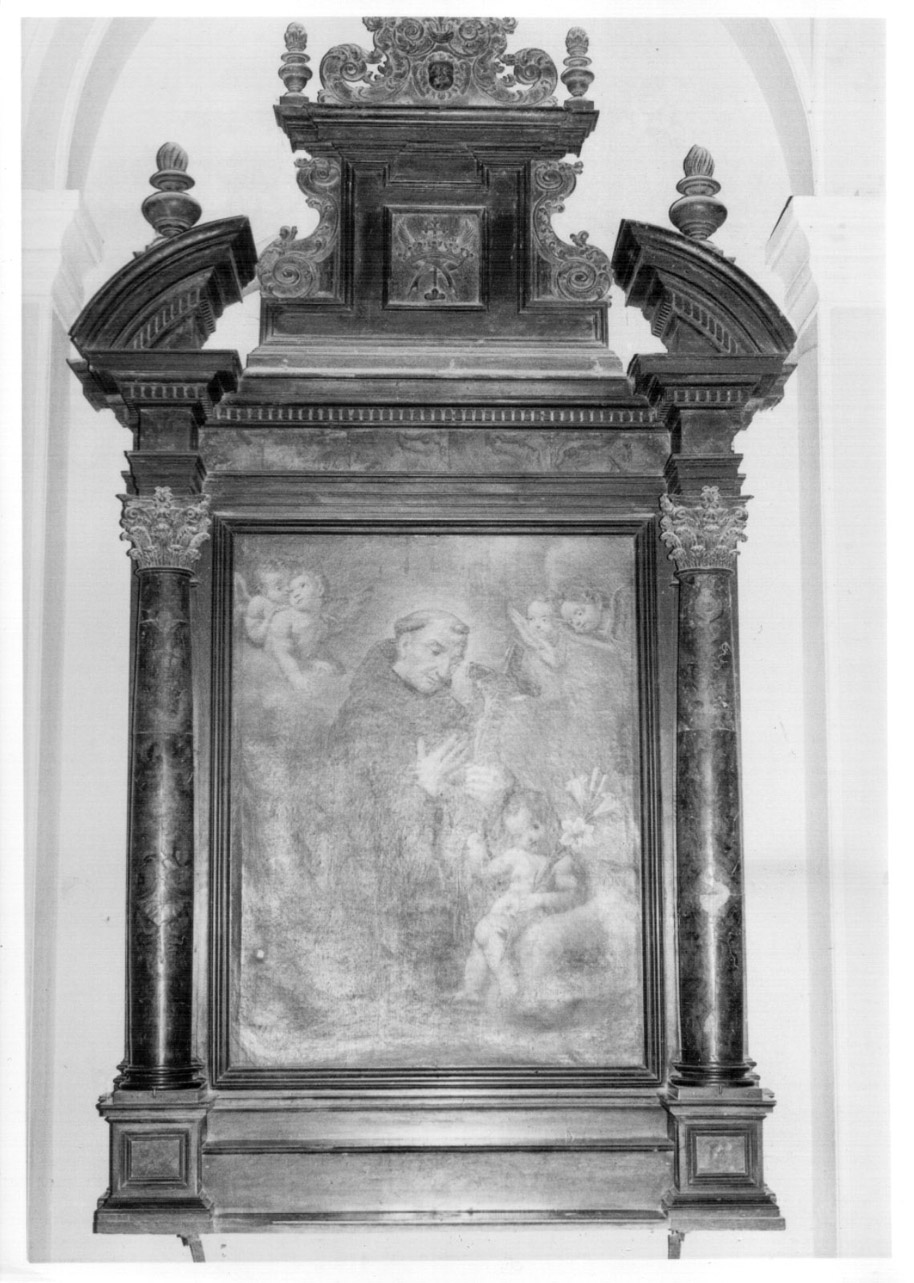 San Francesco d'Assisi in preghiera davanti alla croce (dipinto, opera isolata) - ambito Italia centrale (sec. XVII)