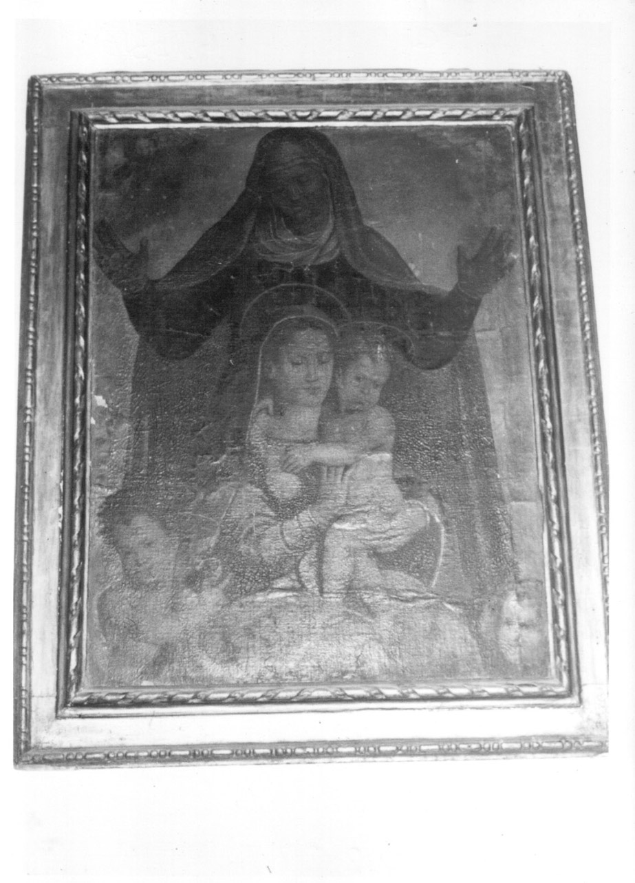 Sant'Anna con la Madonna e Gesù Bambino (dipinto, opera isolata) - ambito Italia centrale (sec. XVII)