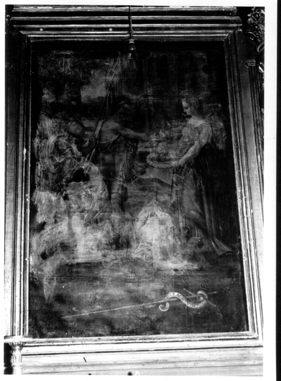decapitazione di San Giovanni Battista (dipinto, opera isolata) di Brunori Federico detto Brunorino (attribuito) (prima metà sec. XVII)