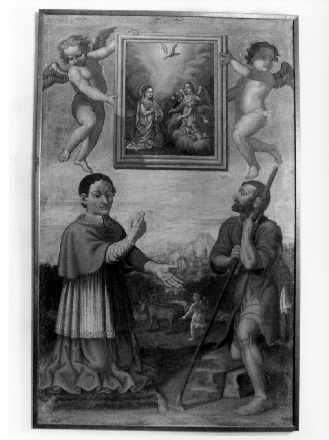 Annunciazione e Santi (dipinto, opera isolata) - ambito umbro (primo quarto sec. XVIII)