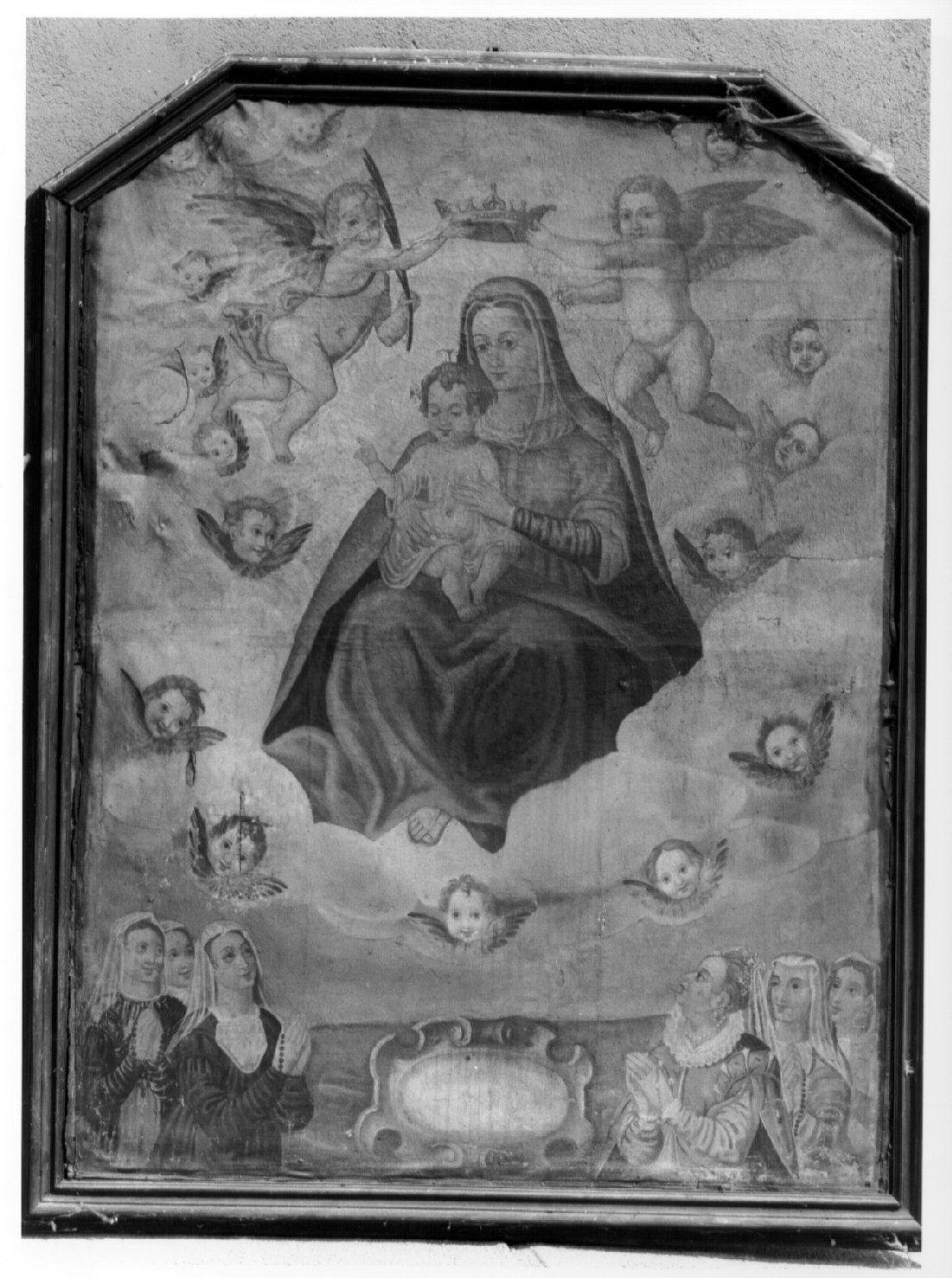 Madonna con Bambino in gloria (dipinto, opera isolata) - ambito umbro (primo quarto sec. XVII)