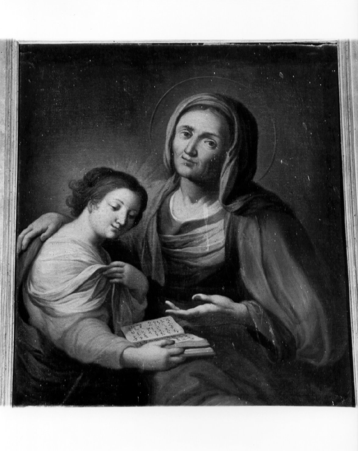 Maria Vergine bambina e Sant'Anna (cimasa, opera isolata) - ambito umbro (primo quarto sec. XVIII)