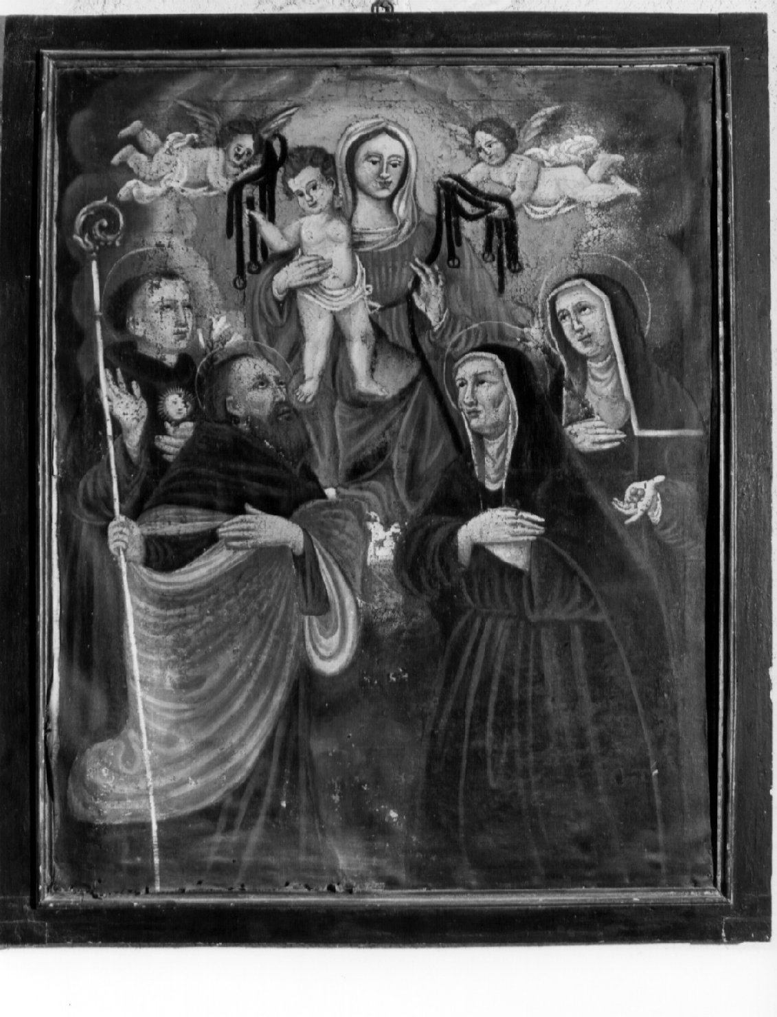 Madonna della cintola e santi (dipinto, opera isolata) - ambito umbro (primo quarto sec. XVII)