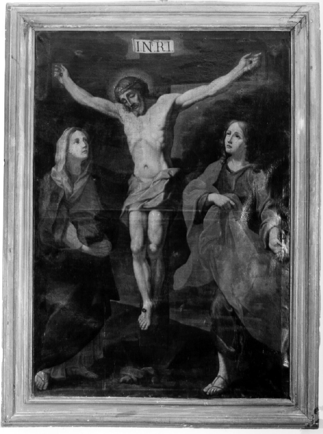 Cristo crocifisso (dipinto, opera isolata) - ambito romano (prima metà sec. XVIII)