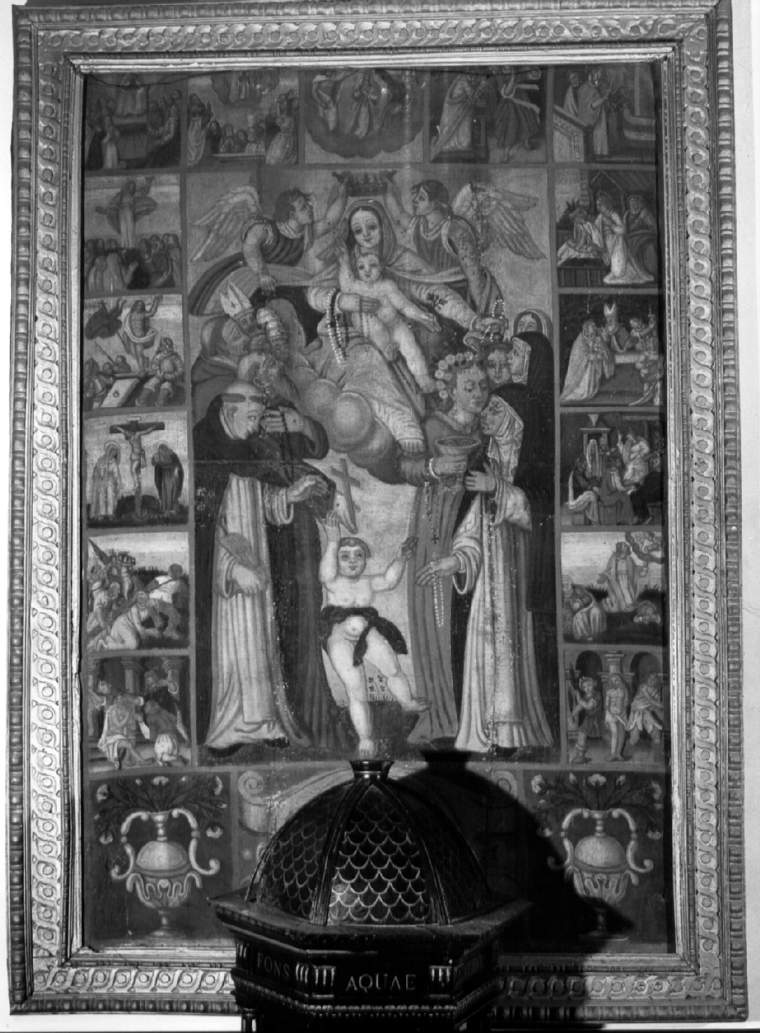 Madonna del Rosario (dipinto, opera isolata) - ambito umbro (secondo quarto sec. XVI)