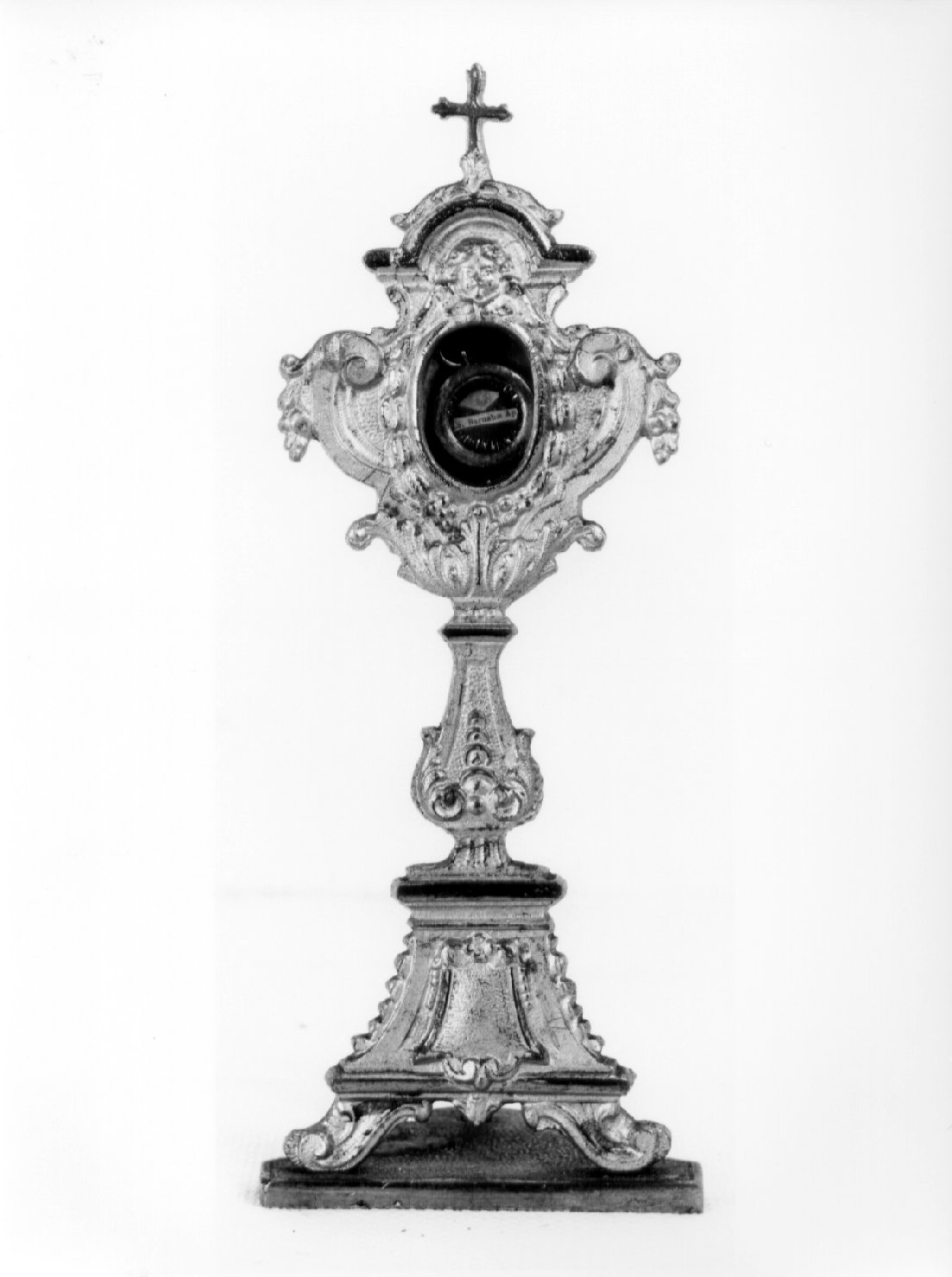 reliquiario - a ostensorio, opera isolata - bottega umbra (seconda metà sec. XIX)