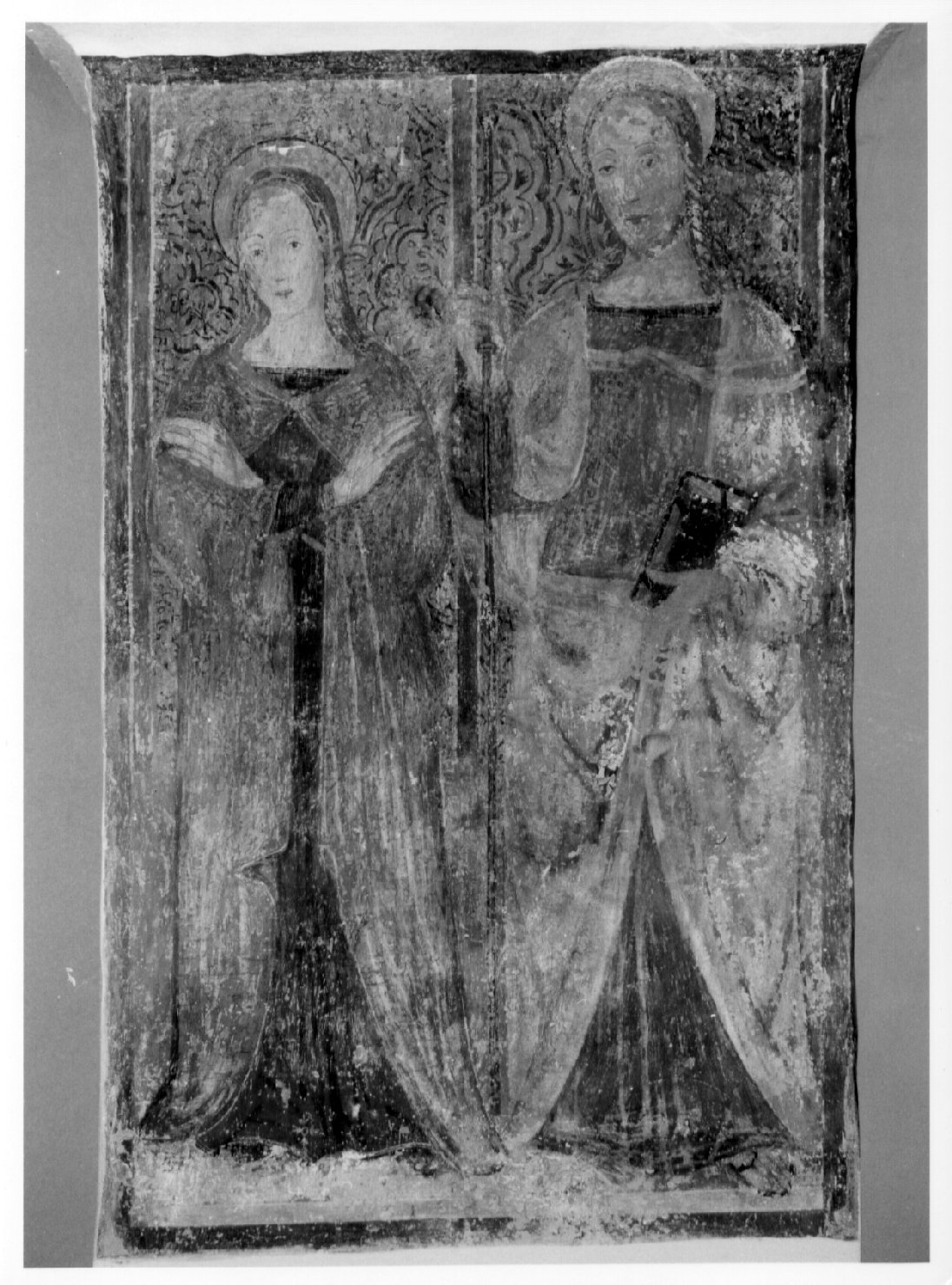 Madonna annunciata con Santo (dipinto, opera isolata) - ambito umbro (sec. XVI)