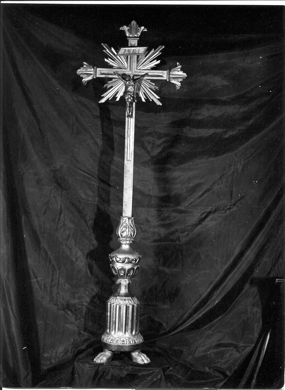 base per croce d'altare, opera isolata - bottega Italia centrale (sec. XVIII)