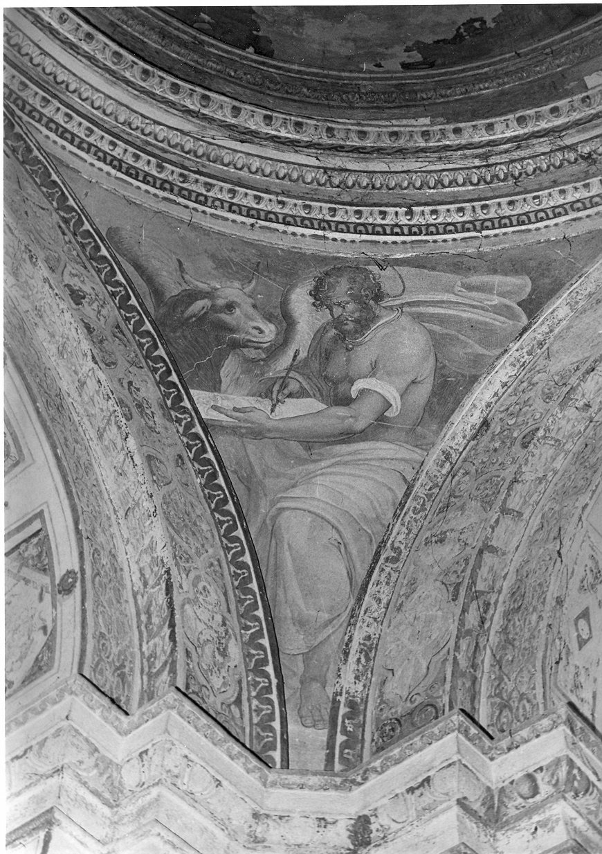 San Luca (dipinto, elemento d'insieme) di Roncalli Cristoforo detto Pomarancio (attribuito) (sec. XVII)