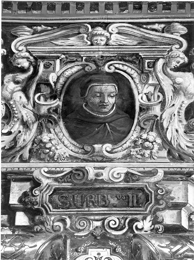 Il Pontefice Urbano II, ritratto di ecclesiastico (dipinto, elemento d'insieme) di Bandiera Benedetto (attribuito) (secc. XVI/ XVII)