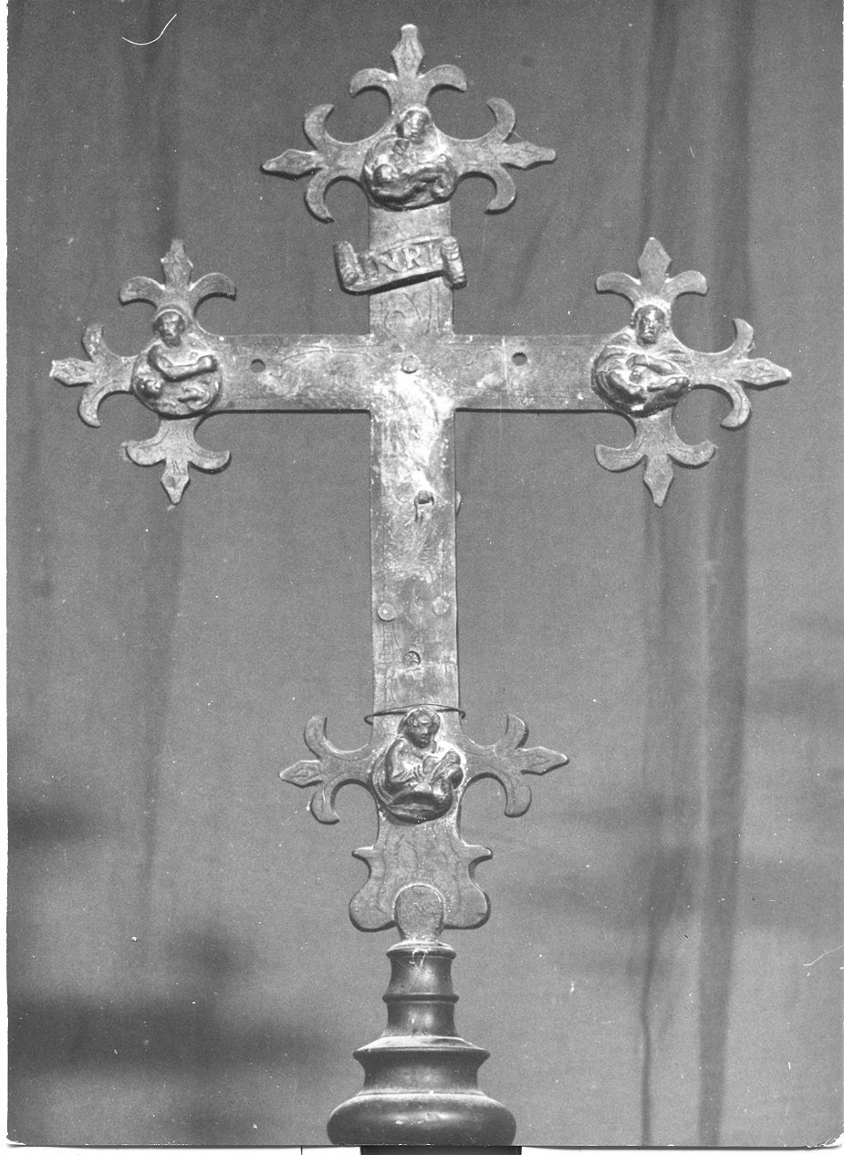 croce processionale, opera isolata - bottega Italia centrale (sec. XVIII)