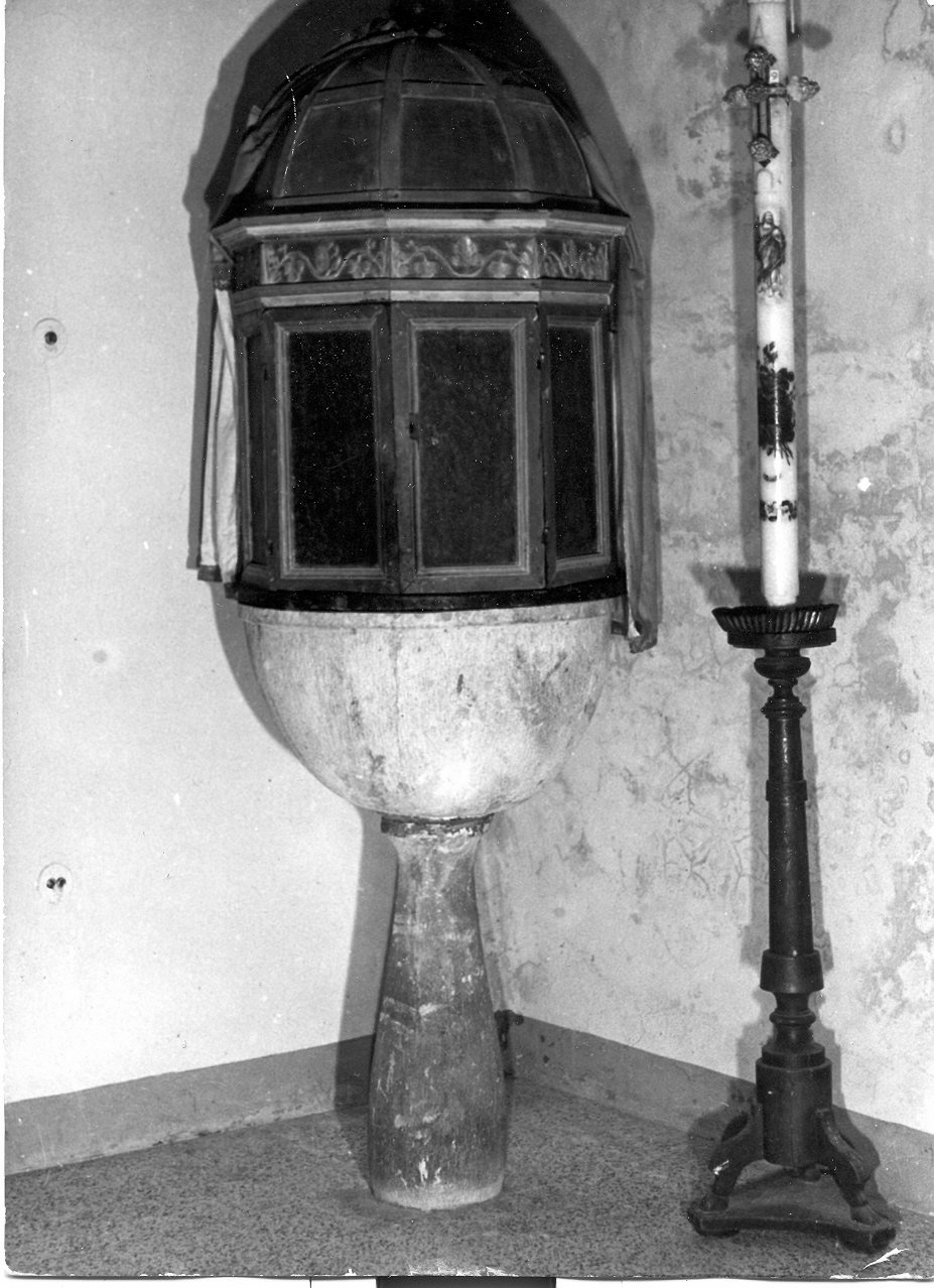 armadio del fonte battesimale, opera isolata - bottega Italia centrale (sec. XVIII)