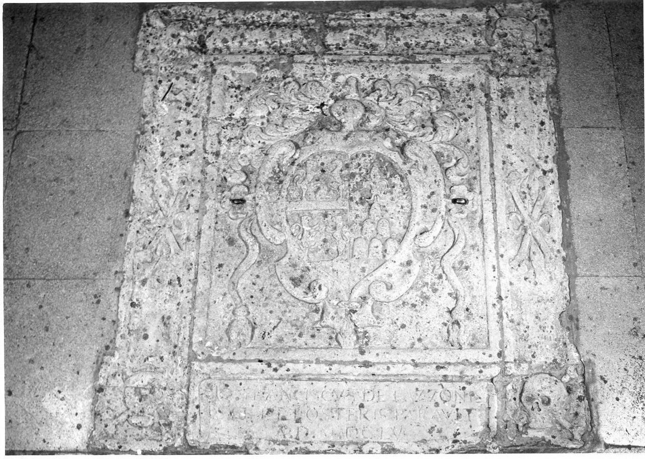 lapide tombale, opera isolata - bottega umbra (metà sec. XVII)