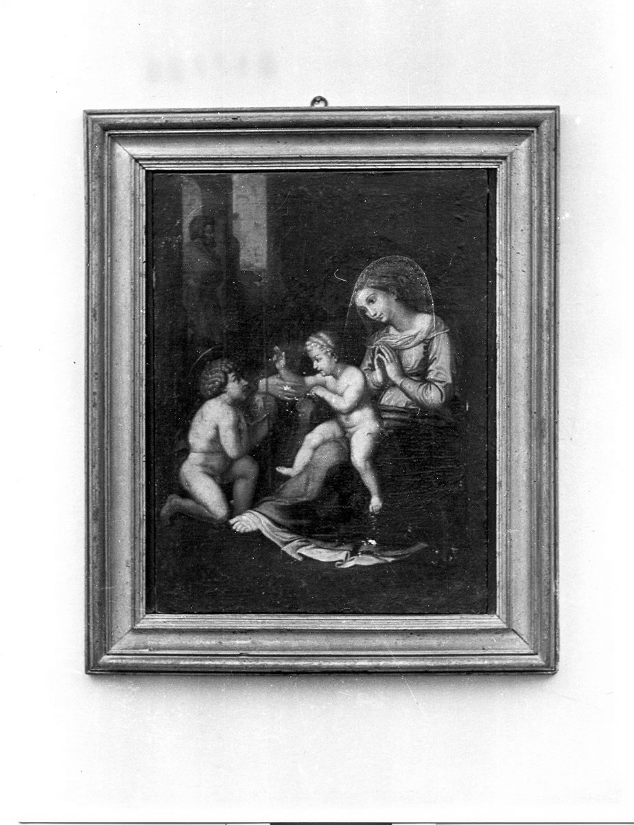 Sacra Famiglia con San Giovannino (dipinto, opera isolata) di Fiori Federico detto Barocci (maniera) (sec. XVII)