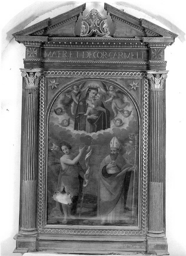 mostra d'altare, insieme - bottega umbra (sec. XVII)