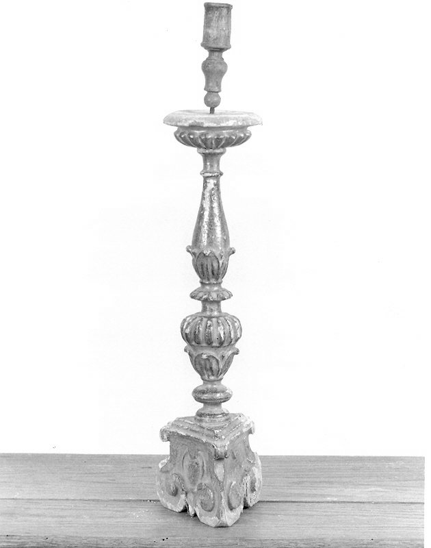candeliere, serie - bottega umbra (prima metà sec. XVIII)