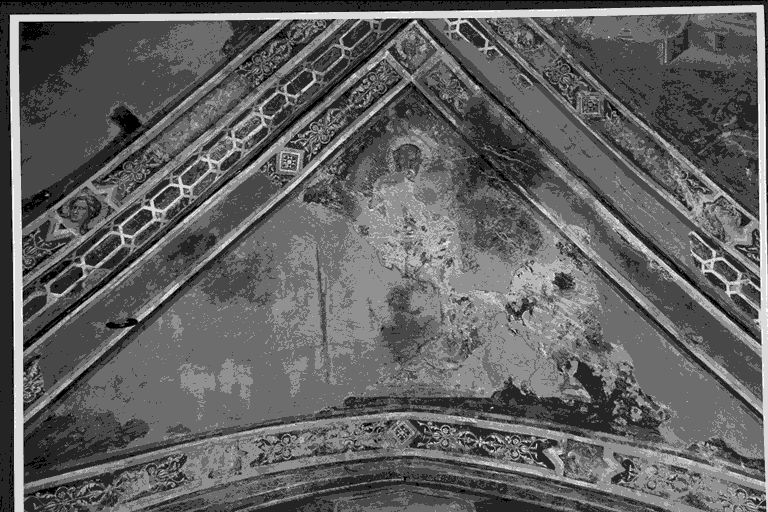 San Giovanni Evangelista (dipinto, complesso decorativo) di Benedetto di Bindo (attribuito) (primo quarto sec. XV)