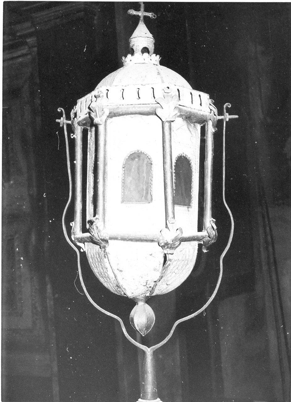 lanterna processionale, opera isolata - bottega Italia centrale (sec. XVIII)