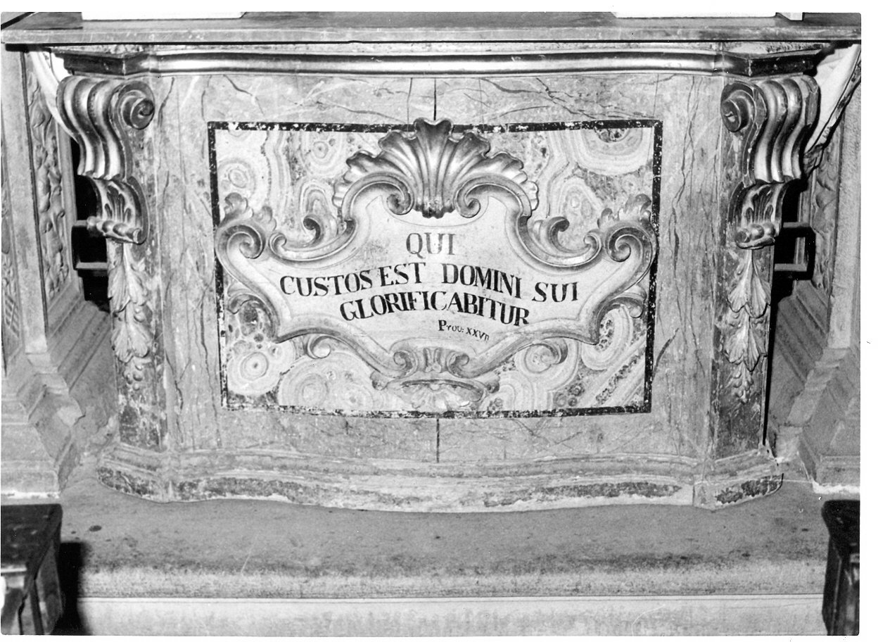 altare portatile, opera isolata - bottega Italia centrale (sec. XVIII)